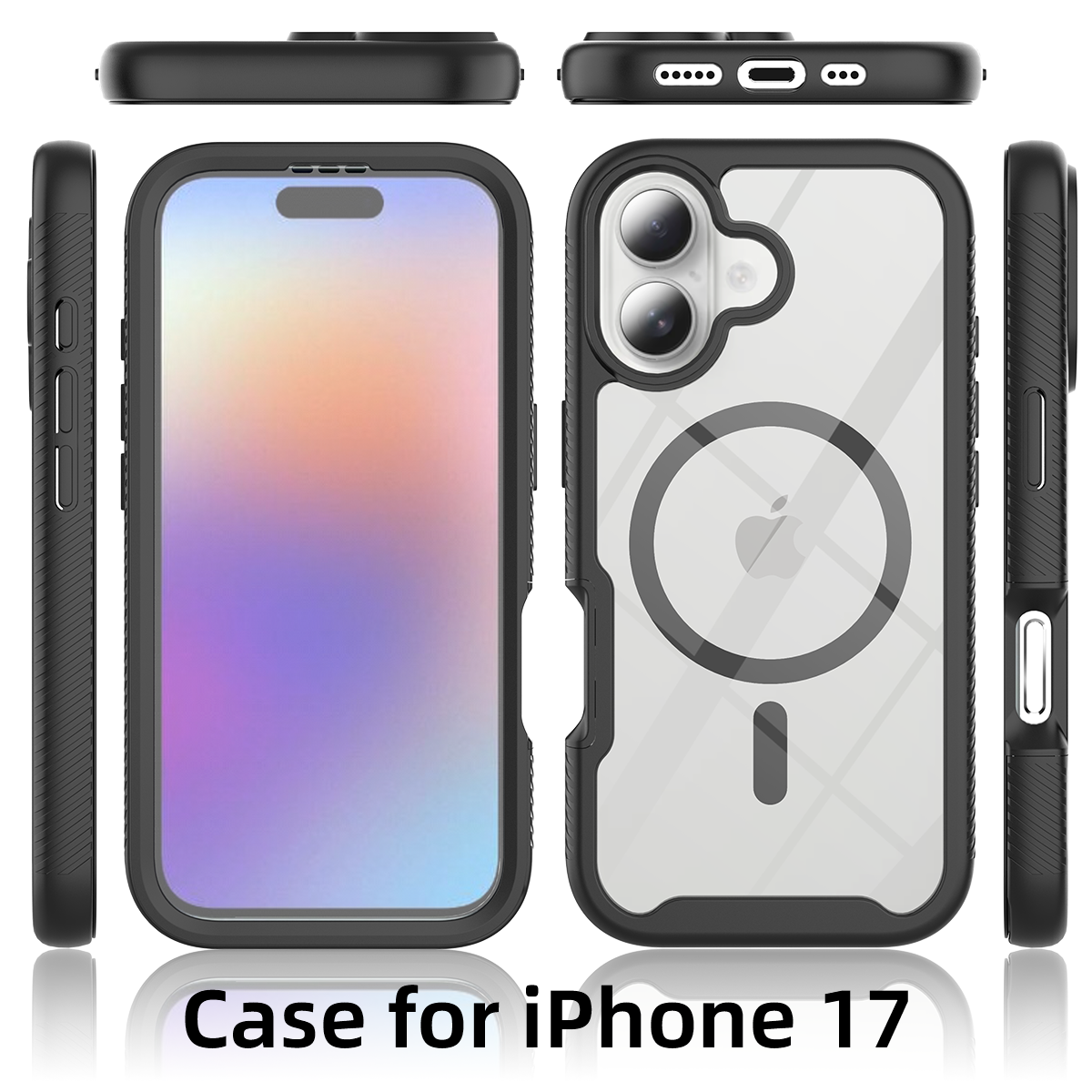 New Solid Color Starry Sky Hard Case for iPhone 17 Pro Max/16 Pro Max/15 - Front View